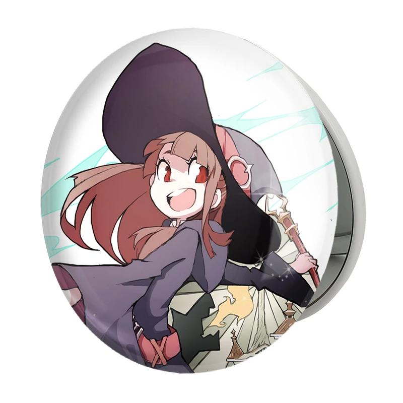 آینه جیبی خندالو طرح اکو انیمه جادوگران کوچک Little Witch Academia مدل تاشو کد 22868 