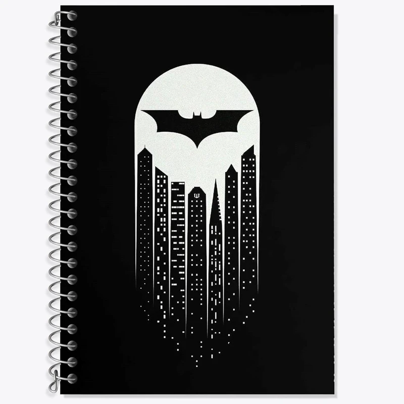 دفتر زبان 50 برگ خندالو مدل سه خط طرح بتمن Batman کد 24253