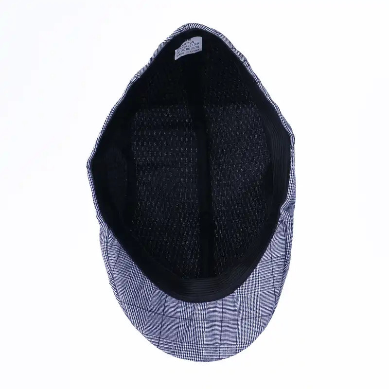 کلاه باراتا مدل فلت طرح چهارخانه