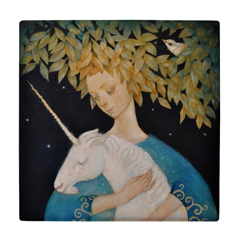  زیر لیوانی طرح پسر و بز تک شاخ کد    3615971_1536