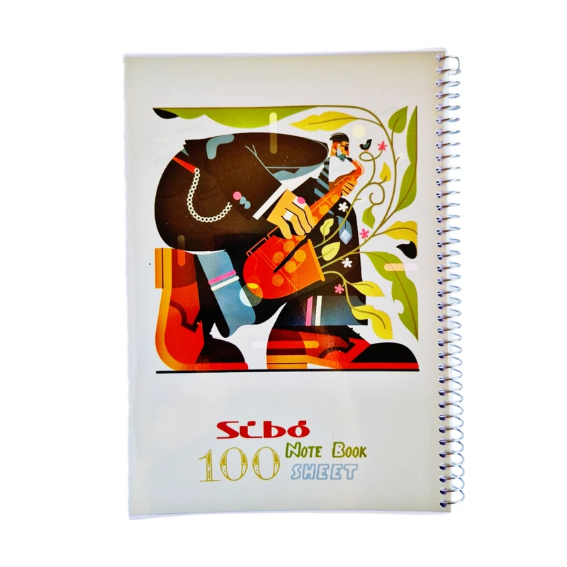 دفتر مشق 100 برگ سیبو مدل A31 شیپور زن