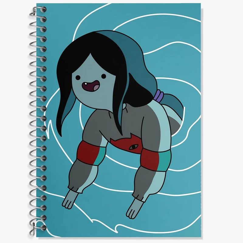 دفتر زبان 50 برگ خندالو مدل سه خط طرح مارسلین وقت ماجراجویی Adventure Time کد 20802