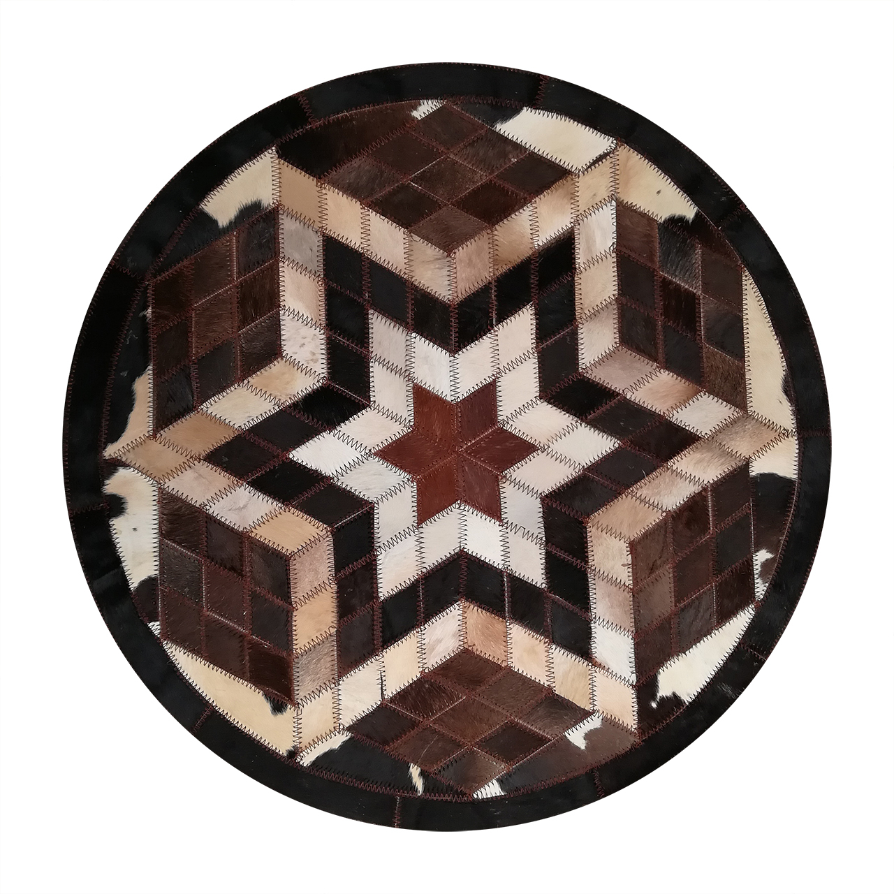 کلاژ فرش پوست و چرم کمالی مدل AD-0521