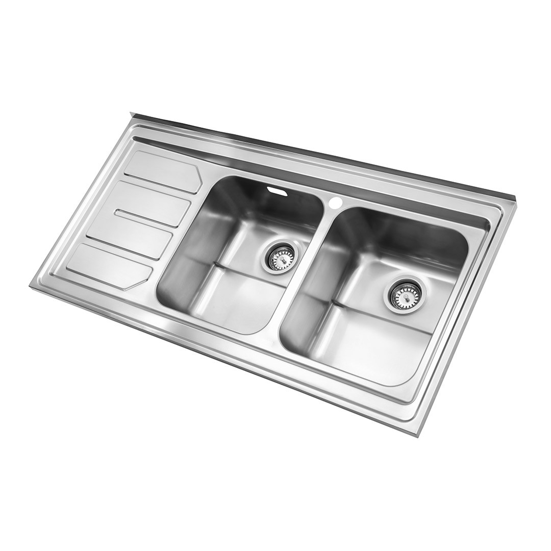 سینک ظرفشویی استیل البرز مدل 763 روکار