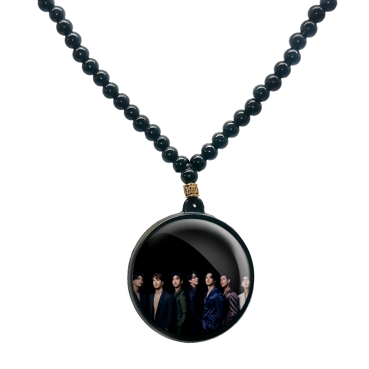 گردنبند پرمانه طرح GOT7 کد pmd.19137 مدل دو طرفه