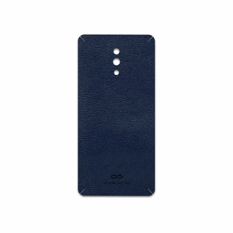 برچسب پوششی ماهوت مدل Deep-Blue-Leather مناسب برای گوشی موبایل اپو RENO 10X