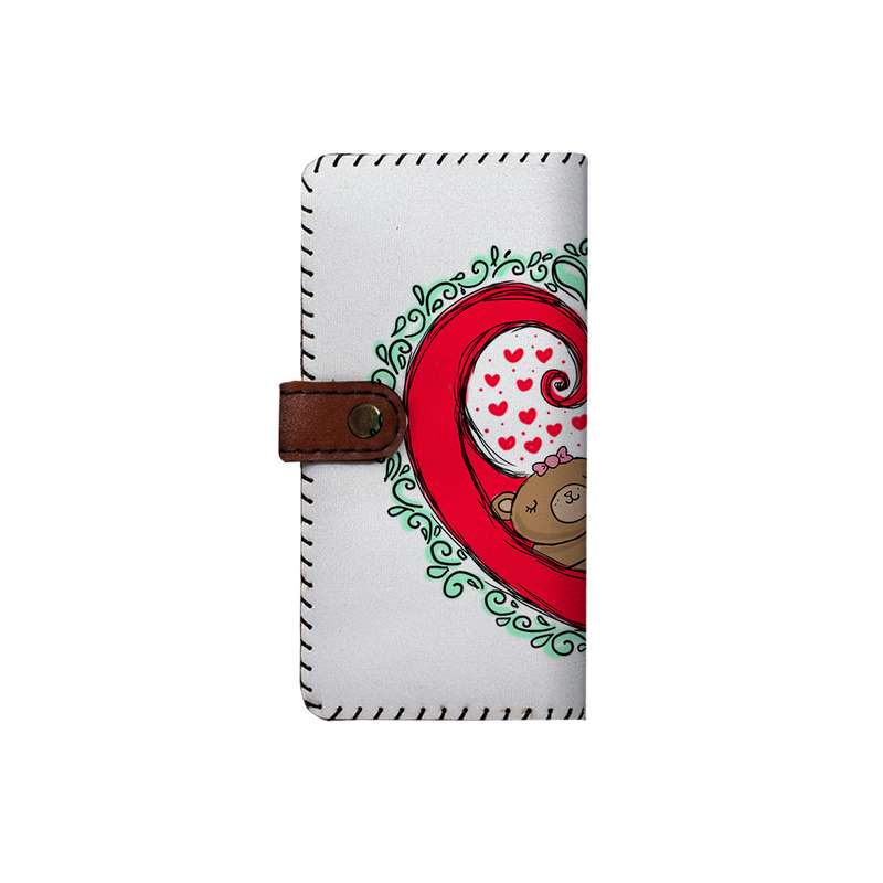 کیف پول چرمی ترمه طراحان ایده مدل بنددار طرح عشق کد nrg032