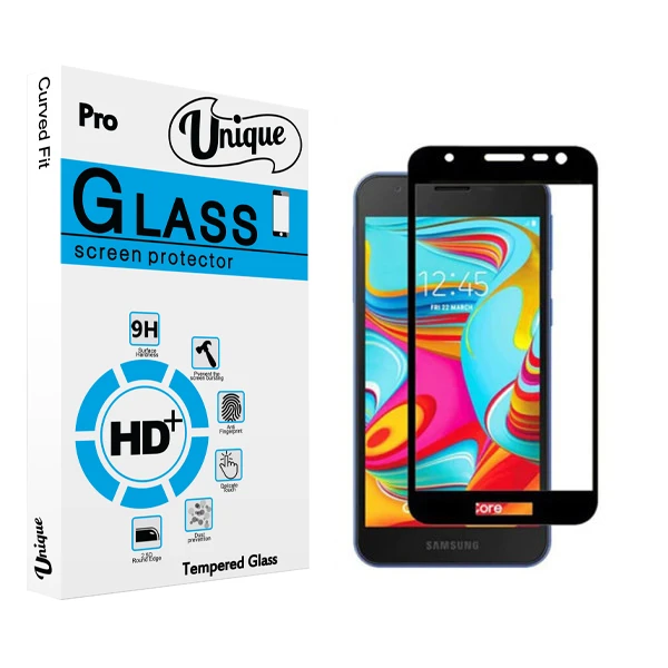 محافظ صفحه نمایش شیشه ای يونيک مدل +Clear مناسب برای گوشی موبایل سامسونگ Galaxy A2 Core