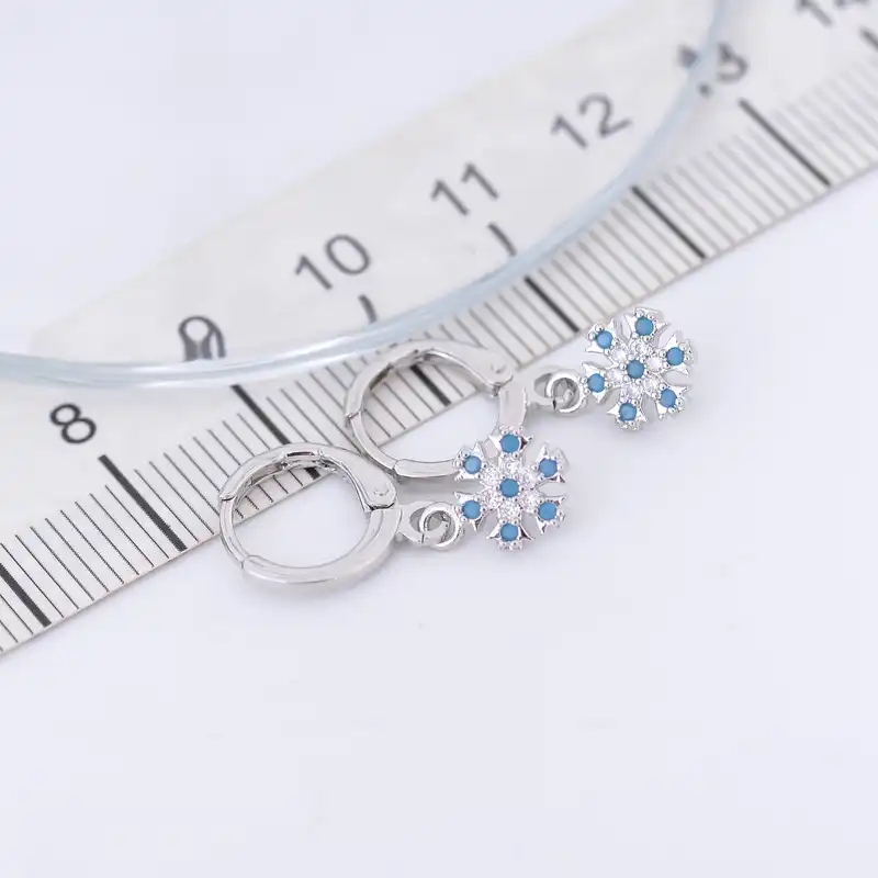 گوشواره زنانه مدل برف کد GO1683