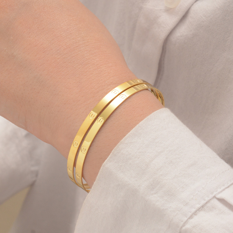 النگو طلا 18 عیار زنانه طلای مستجابی مدل اسپرلوس کد 3