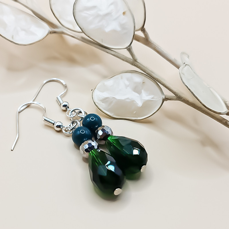 گوشواره نقره زنانه مدل کاژه