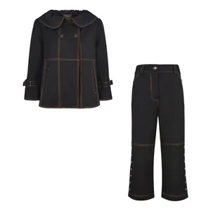 ست کت و شلوار زنانه گره استایل مدل P-110