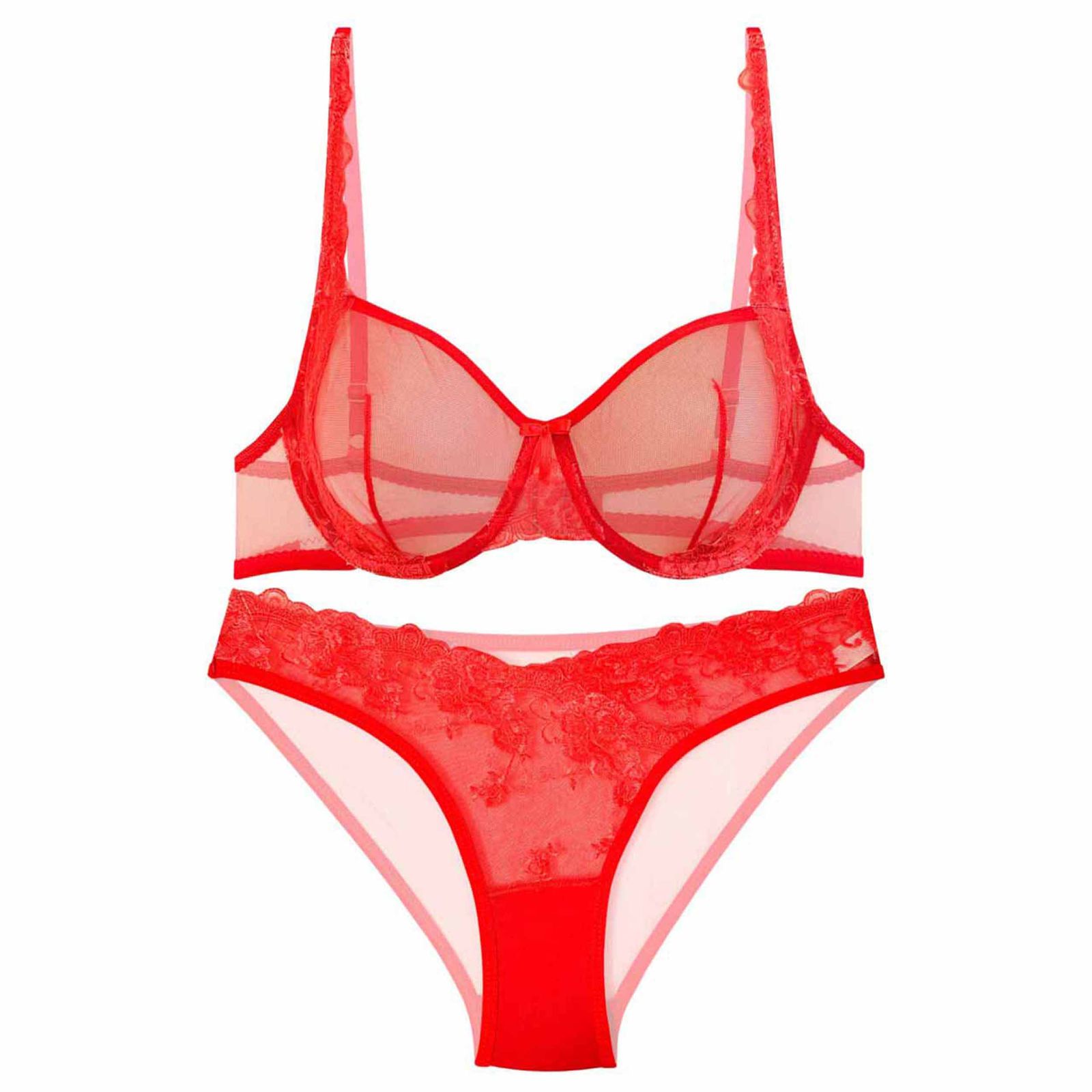 ست شورت و سوتین زنانه نوشه پوش مدل 96002 -  - 1