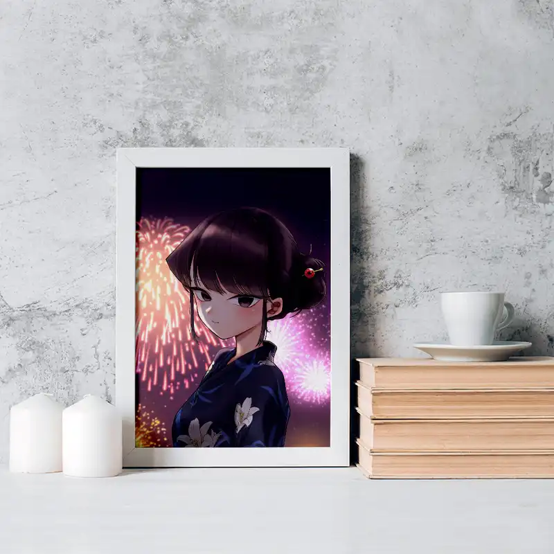 تابلو خندالو مدل انیمه کومی سان کد 16104