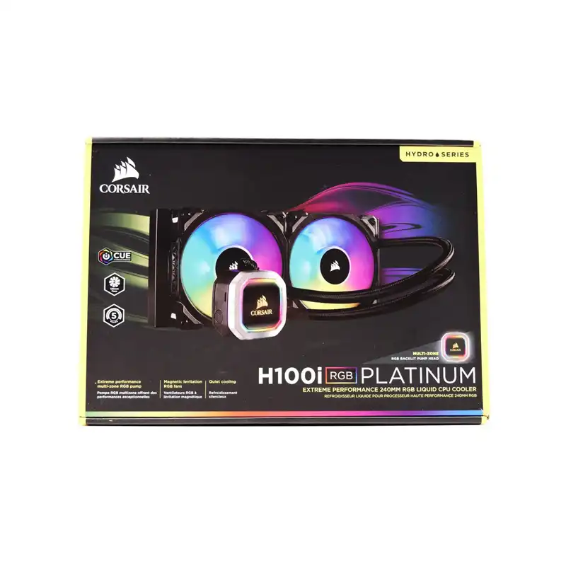 فن خنک کننده پردازنده کورسیر مدل H100i RGB PLATINUM