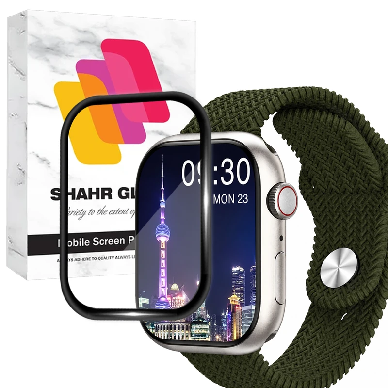محافظ صفحه نمایش شهر گلس مدل SWPM مناسب برای ساعت هوشمند Wearfit HK11 Pro A 46mm 