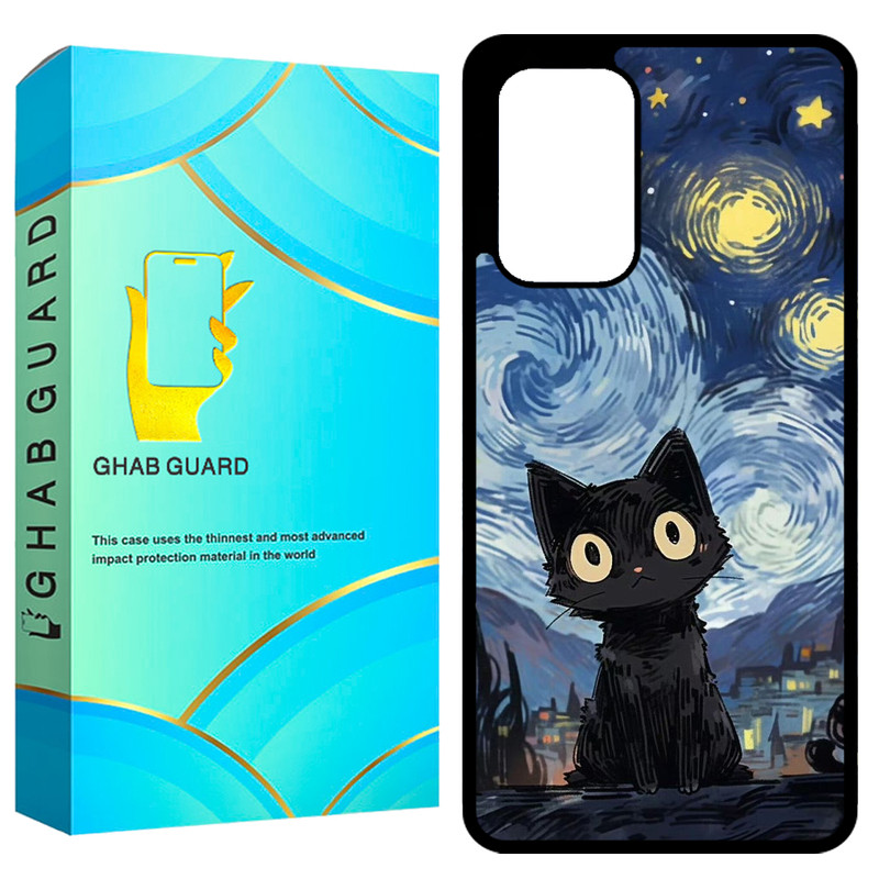 کاور قاب گارد طرح گربه مدل GCHPA53 مناسب برای گوشی موبایل سامسونگ Galaxy A53 5G