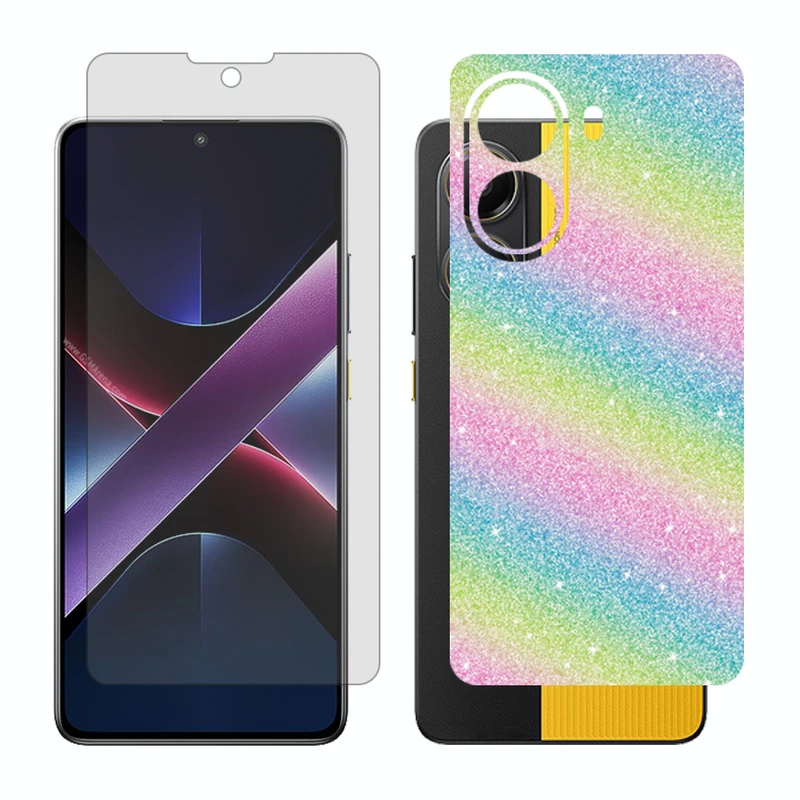 محافظ صفحه نمایش مات گلس مدل Together مناسب برای گوشی موبایل شیائومی Poco X7 Pro به همراه برچسب پوششی پشت گوشی