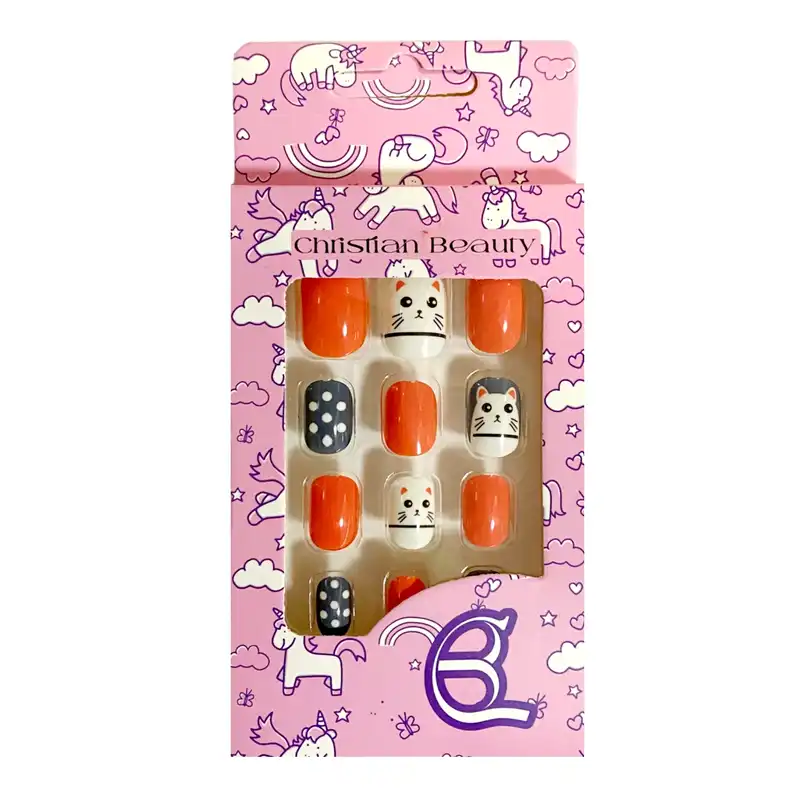 ناخن مصنوعی بچگانه کریستین بیوتی کد NM37 بسته 12 عددی