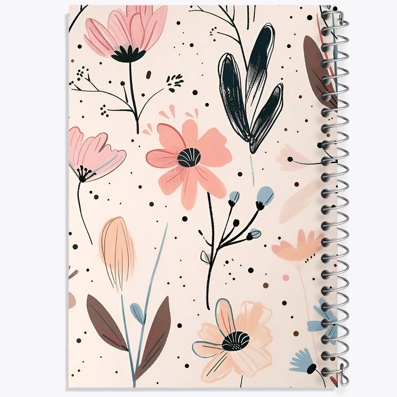 دفتر لیست خرید 50 برگ خندالو طرح گل گلی کد N4577