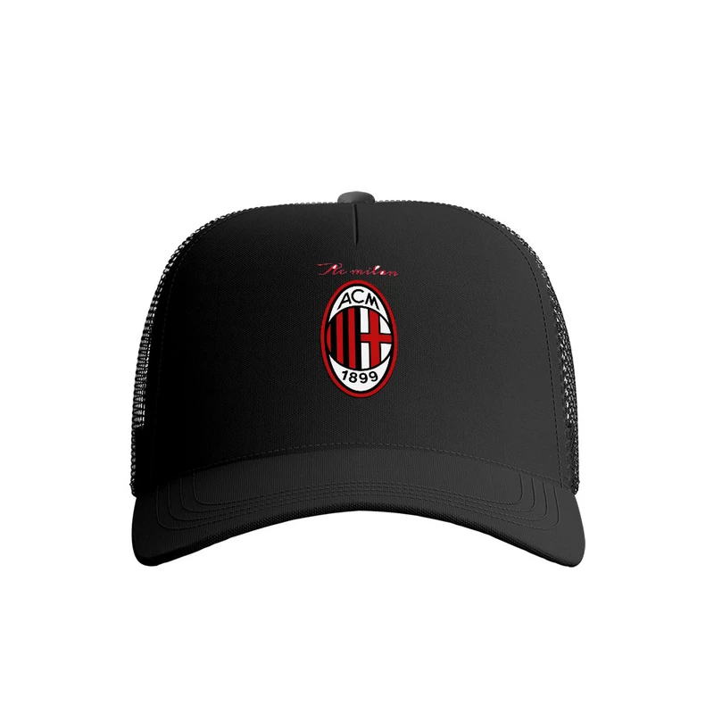 کلاه کپ پاد آفرین مدل فوتبالی آث میلان کد 697