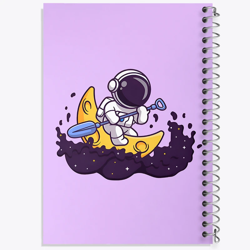 دفتر مشق 100 برگ خندالو طرح فضانورد کد N3587