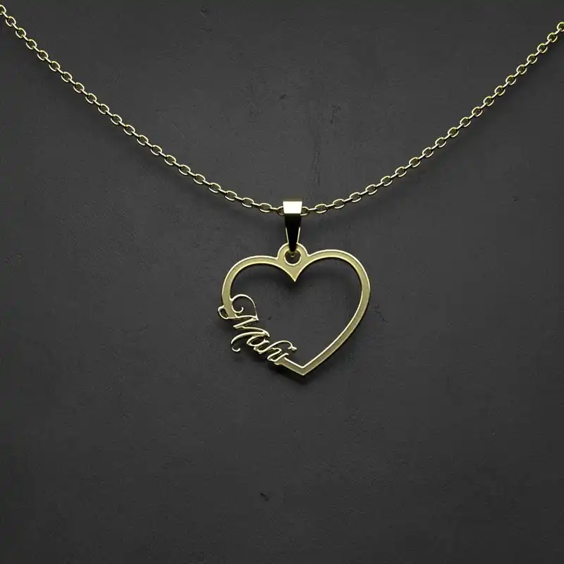 گردنبند طلا 18 عیار زنانه مدوپد مدل اسم مهی mahi کد HF2-1-1209