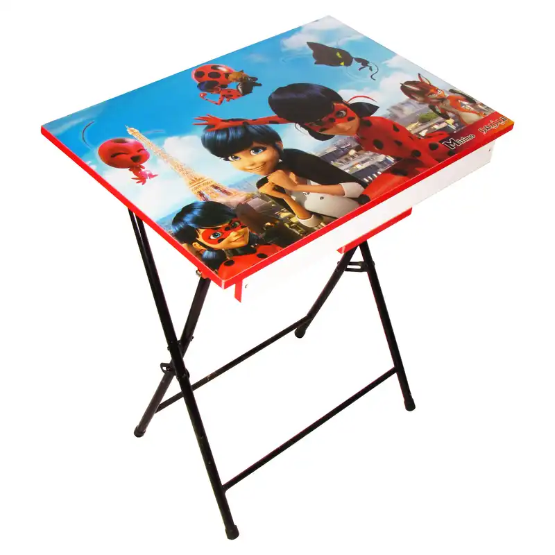 ست میز تحریر و صندلی میزیمو مدل دخترکفشدوزکی کد 36