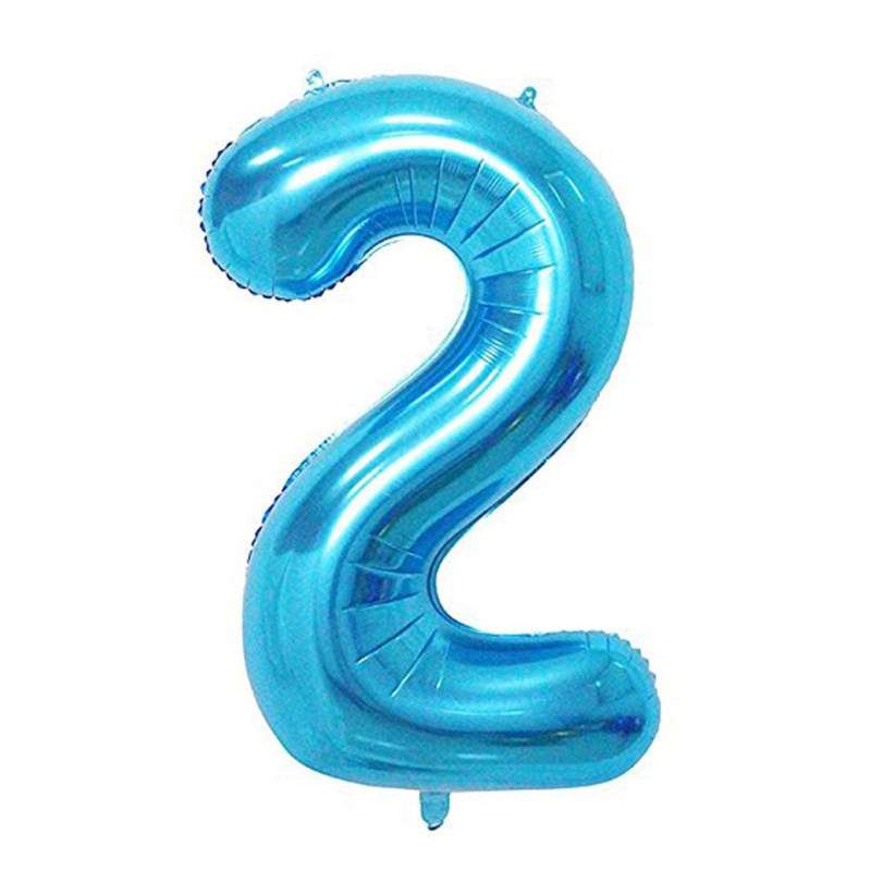 بادکنک فویلی بانیبو مدل Foil Balloon طرح عدد 2