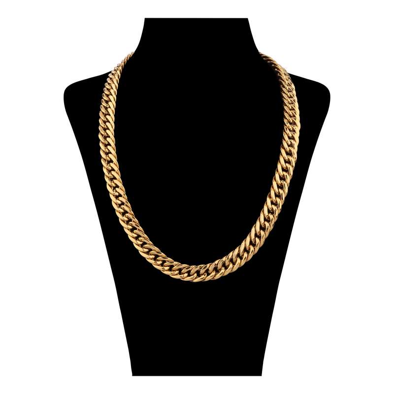 گردنبند طلا با طرح کارتیه 18 عیار زنانه صلاحی گلد مدل 17243