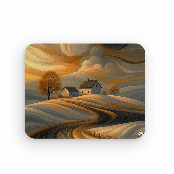 ماوس پد شادیت مدل خانه و تپه کد526 سایز 19*24 سانتی متر