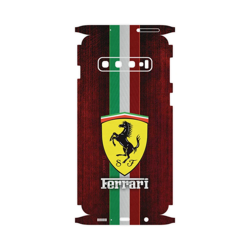 برچسب پوششی ماهوت مدل Ferrari-FullSkin مناسب برای گوشی موبایل سامسونگ Galaxy S10