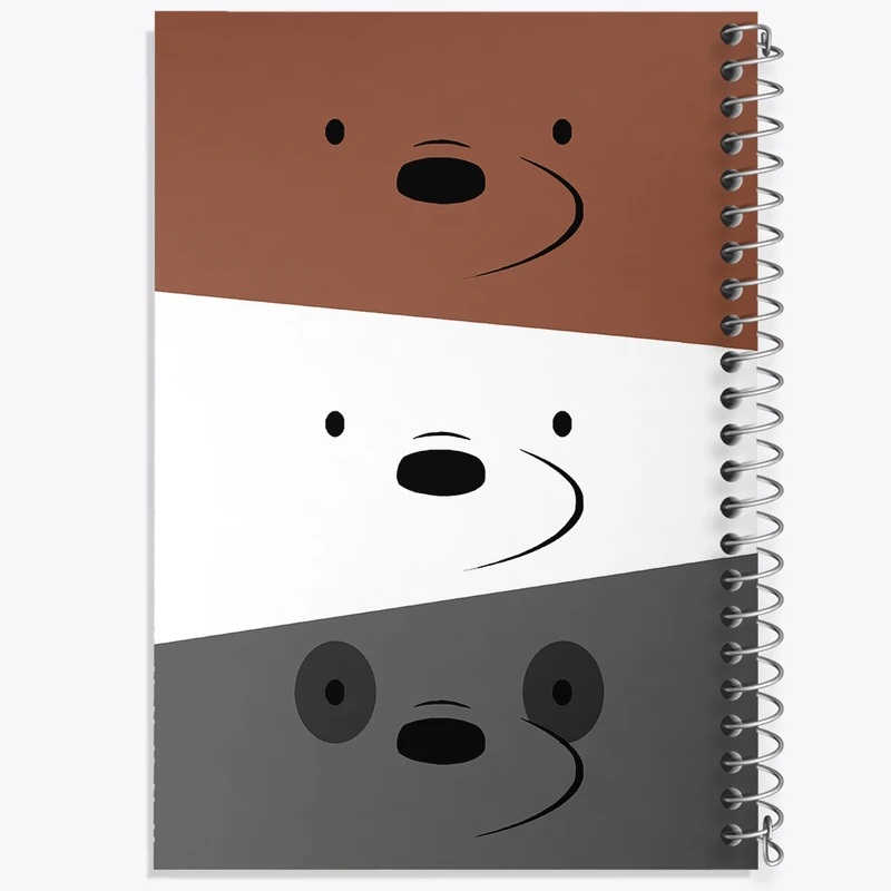 دفتر مشق 50 برگ خندالو طرح سه خرس کله پوک کد N4255