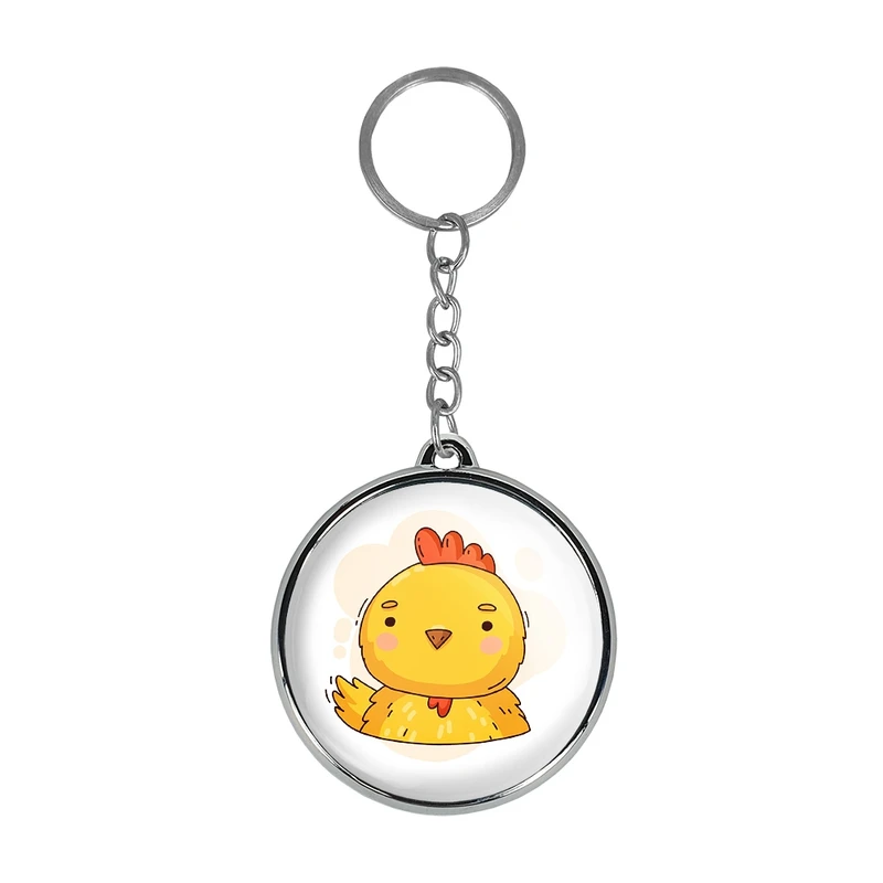 جاکلیدی خندالو طرح جوجه حیوانات بامزه مدل دوطرفه کد 3717537176