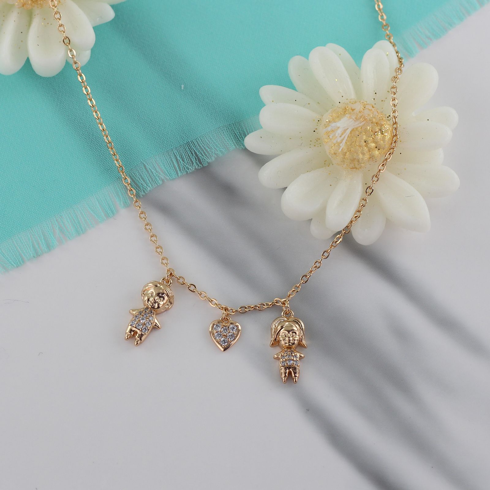 گردنبند زنانه ژوپینگ مدل دختر همسایه کد AAB507 - - 3