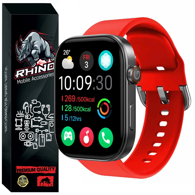 بند راینو مدل Silic-SQ مناسب برای ساعت هوشمند گلوریمی GS2