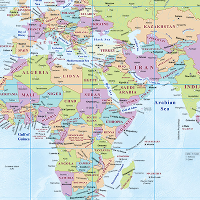 نقشه انتشارات ایرانشناسی مدل جهان انگلیسی کد 300