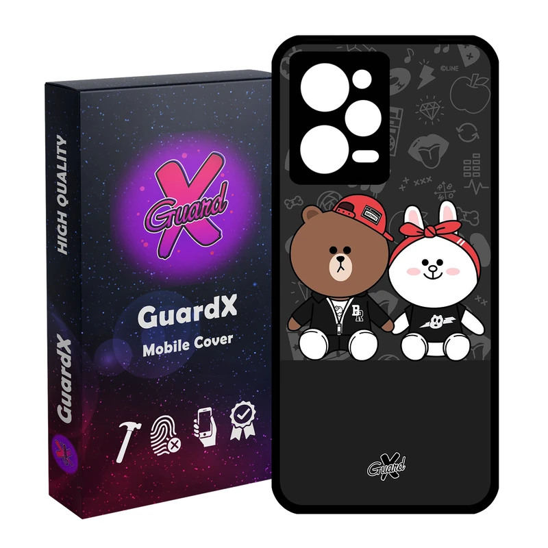 کاور گارد ایکس طرح Friends مدل Glass10127 مناسب برای گوشی موبایل شیائومی Redmi Note 12 Pro 5G/Poco X5 Pro 5G/Note 12 Pro Pro speed