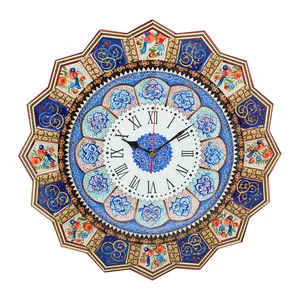 ساعت دیواری خاتم کاری مدل خورشیدی کد 48-1