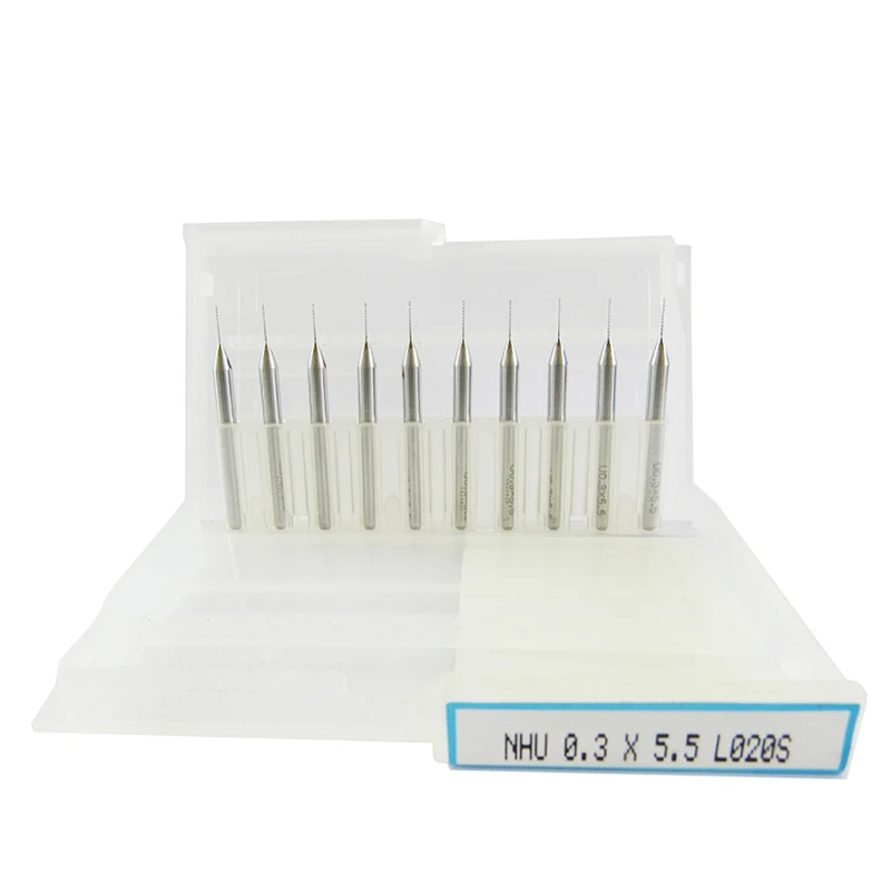 مته کارباید یونیون تول مدل S-03 سایز 0.3 میلی متر مجموعه 10 عددی