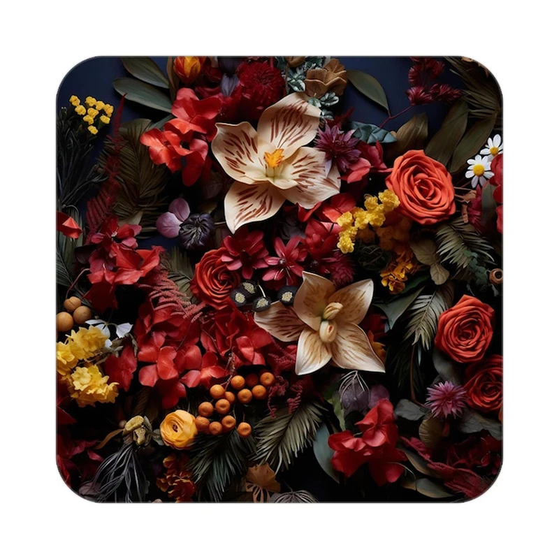 زیر لیوانی کاکتی طرح گل مدل mp16139