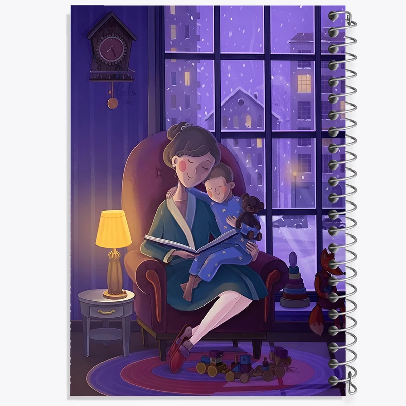 دفتر نقاشی 50 برگ خندالو طرح مادر و پسری کد F7668