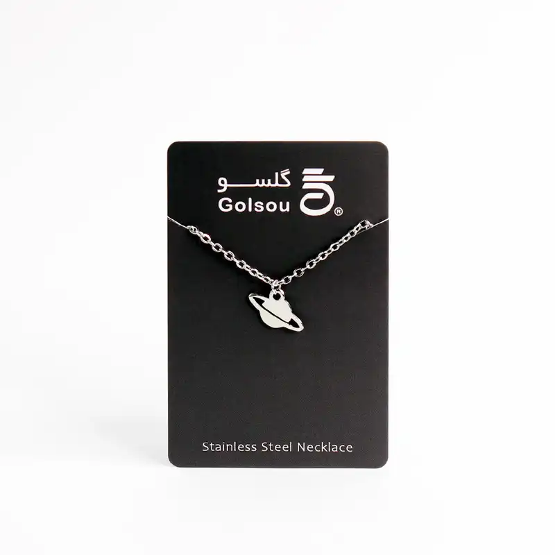 گردنبند زنانه گلسو مدل سیاره زحل