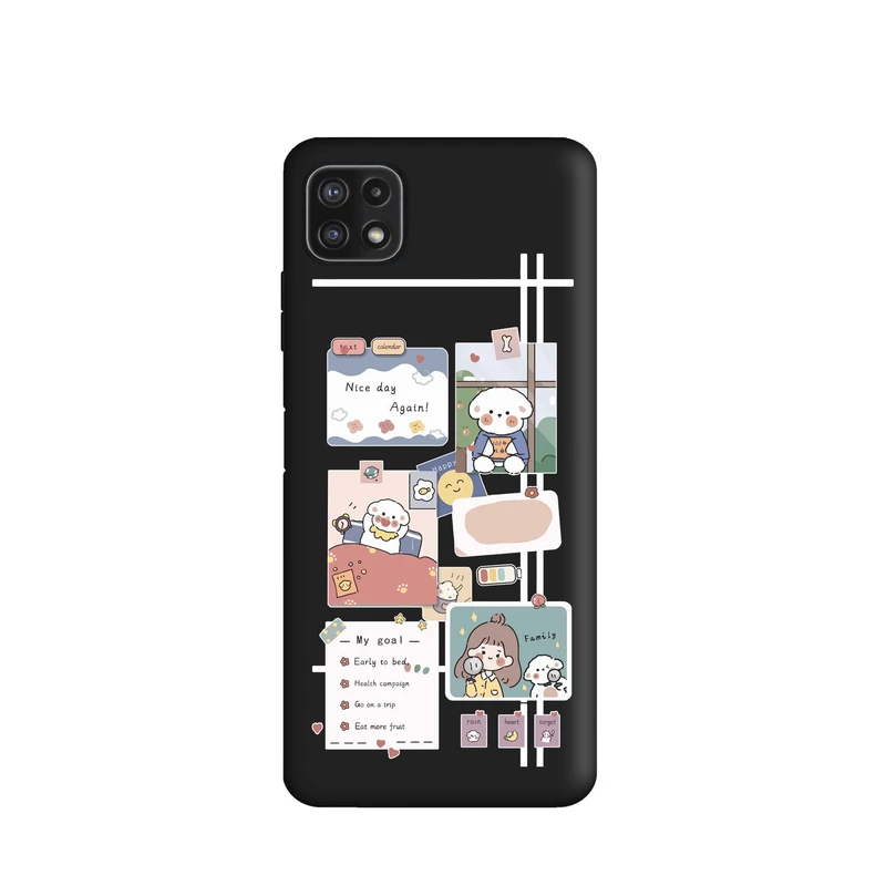کاور قاب گارد طرح دخترونه کد m7358 مناسب برای گوشی موبایل سامسونگ Galaxy A22 5G