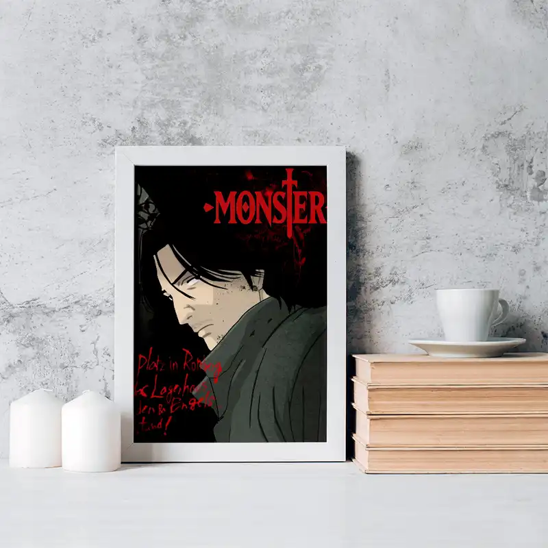 تابلو خندالو مدل دکتر کنزو تنما انیمه مانستر Monster کد 17119