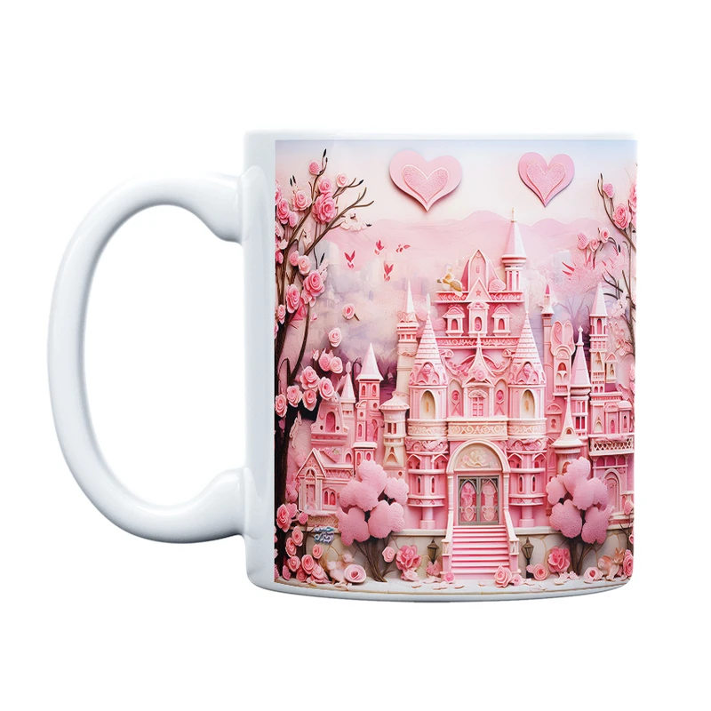 ماگ حس آمیزی طرح عاشقانه مدل قلب زیبا کد 21