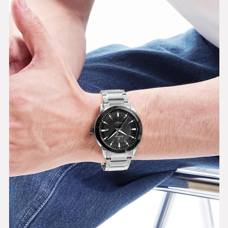 ساعت مچی عقربه‌ای مردانه نیوی فورس مدل NF8029SBKBK