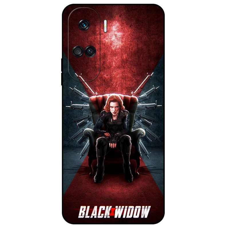 کاور مگافون طرح بیوه سیاه مدل 5423 مناسب برای گوشی موبایل آنر 90 Lite