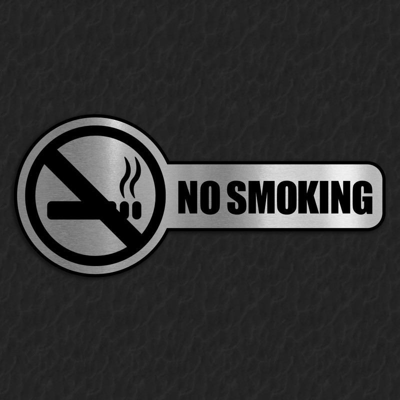 تابلو نشانگر آژنگ طرح علامت سیگار کشیدن ممنوع کدNO-S