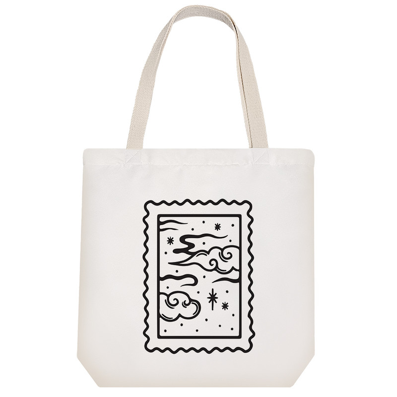 ساک خرید خندالو مدل آسمان و ابر کد 8578